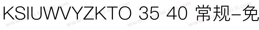 KSIUWVYZKTO 35 40 常规字体转换